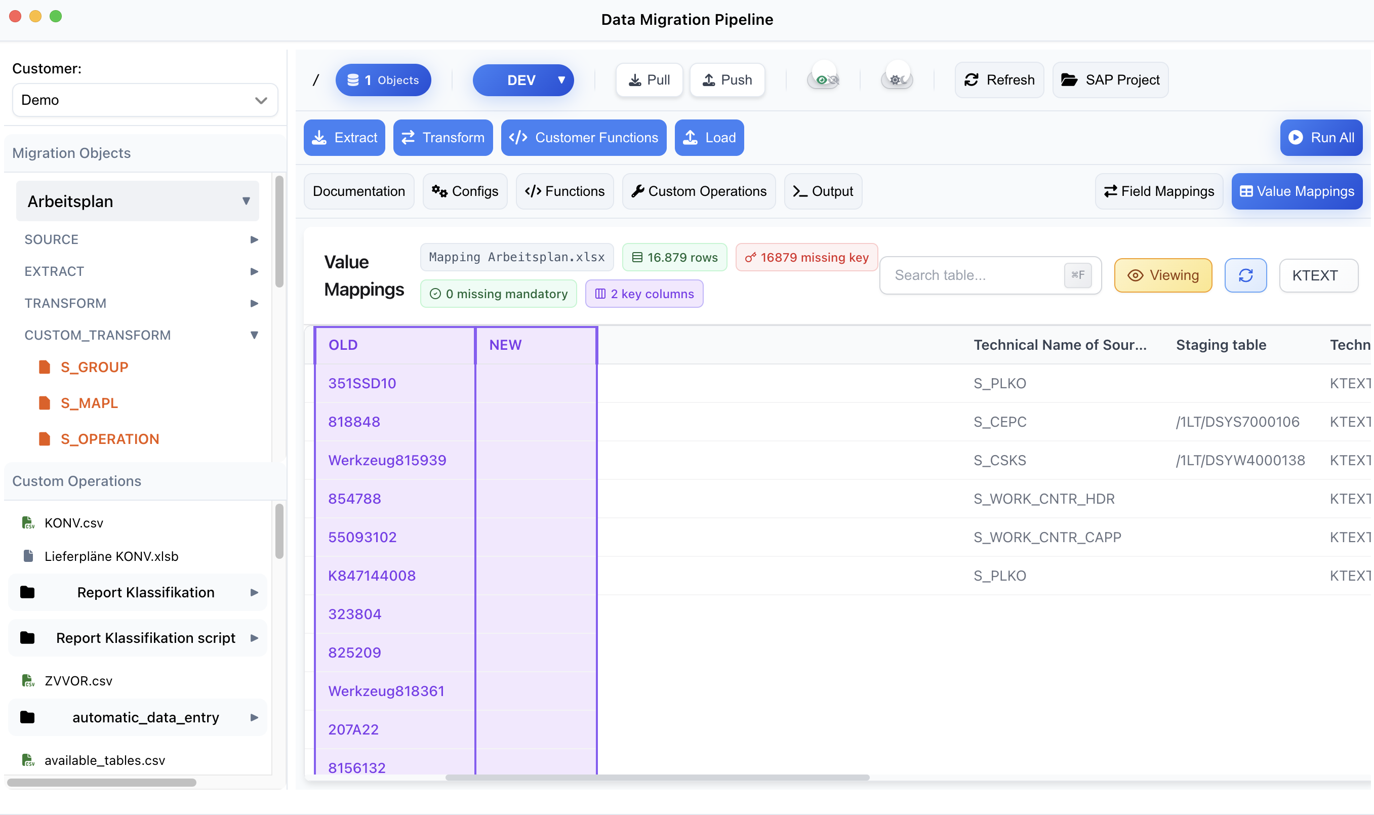 Data Migration Step 1